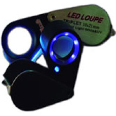 GEI0685	LUPA 10x TRIPLE C/ILUMINACIÓN LED Y UV (MG 7802)