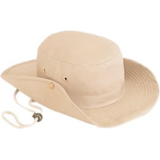 TXN0071 SOMBRERO D/TELA TIPO CAZADOR KHAKI