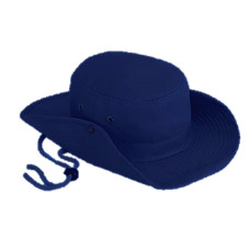 TXN0070 SOMBRERO D/TELA TIPO CAZADOR AZUL MARINO